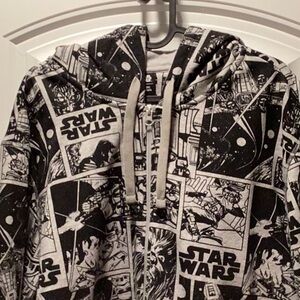 Star Wars Comic Graphic Zip-Up Hoodie